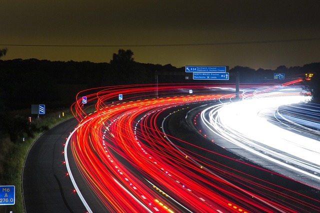 traffic - time exposure