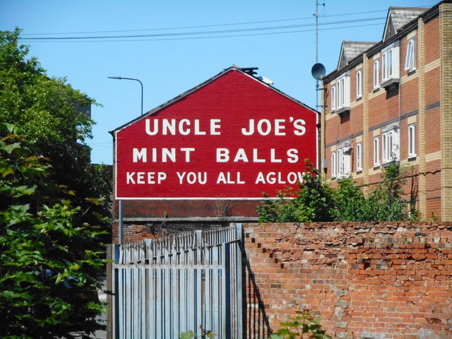 Uncle Joe's Mint Balls sign Uncle Joe's Mint Balls sign