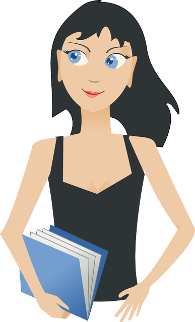 female student cartoon