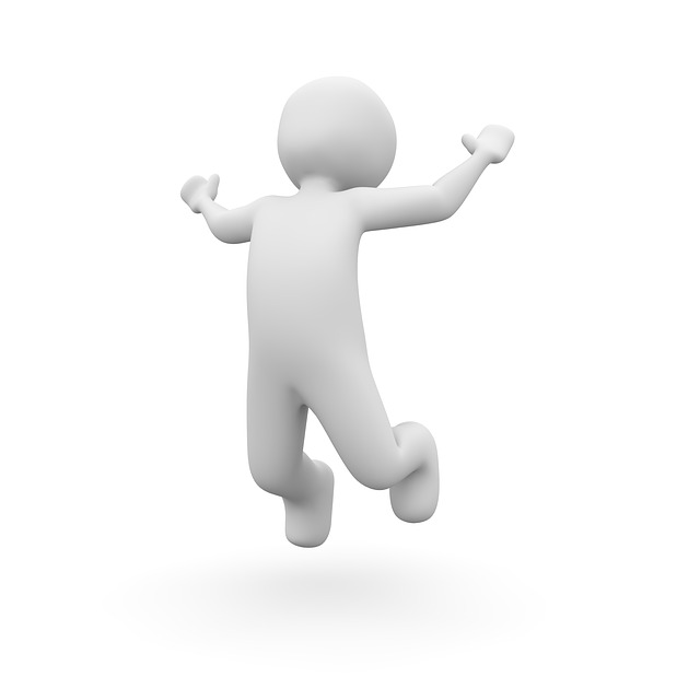 jump for joy 3D man