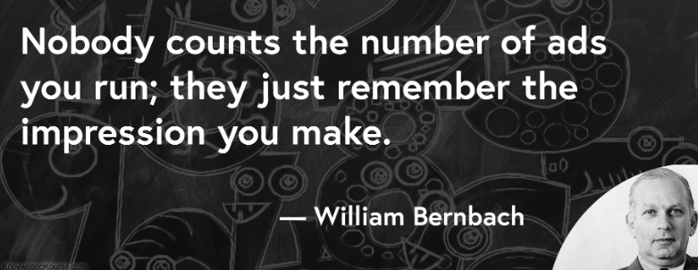 Impression quote - Bernbach