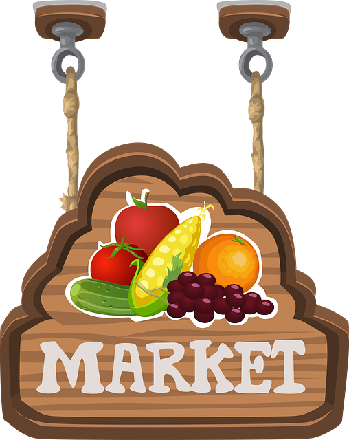 market sign market sign