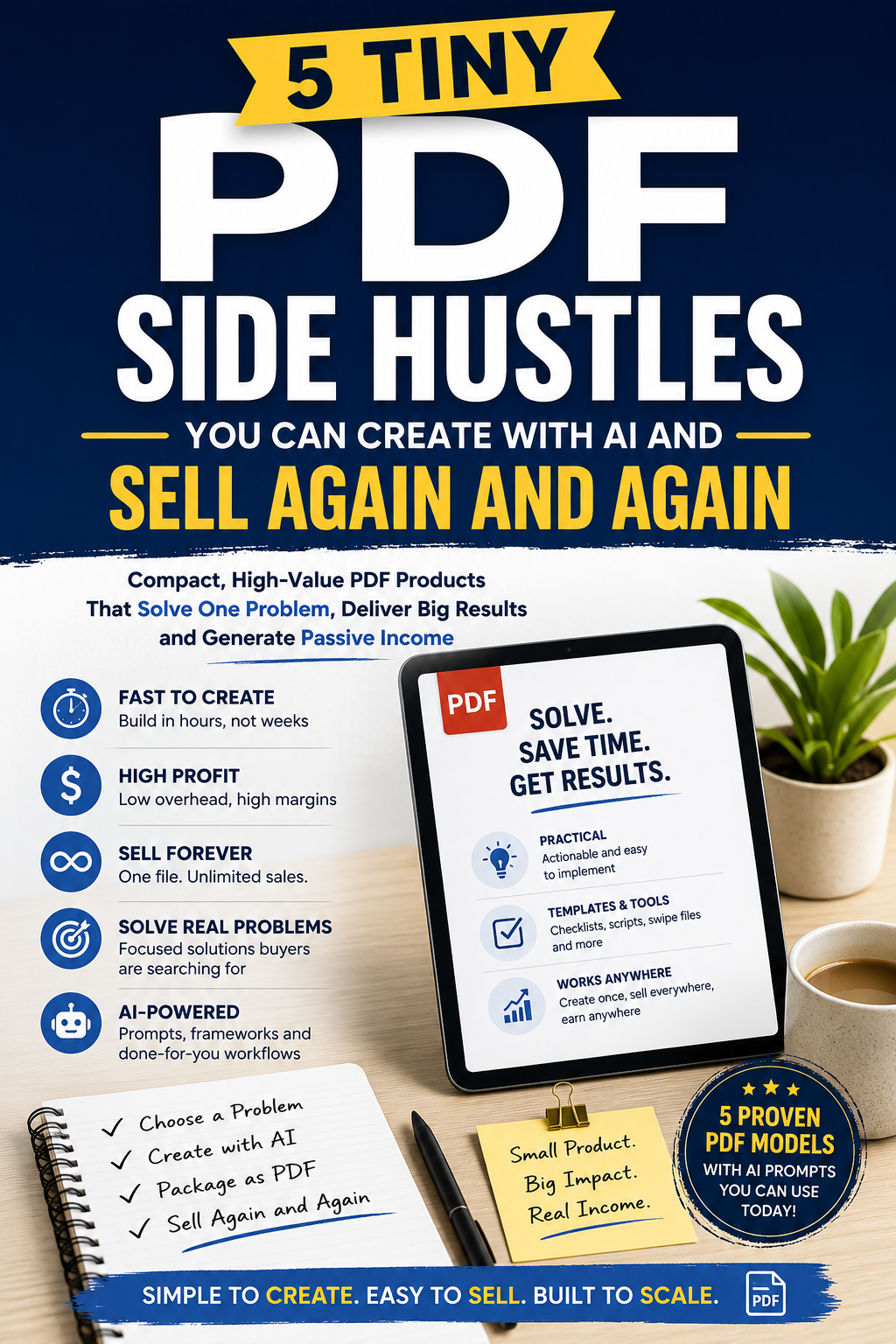 5 Tiny PDF Side Hustles ecover